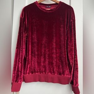 Zara Velvet Long Sleeve Top